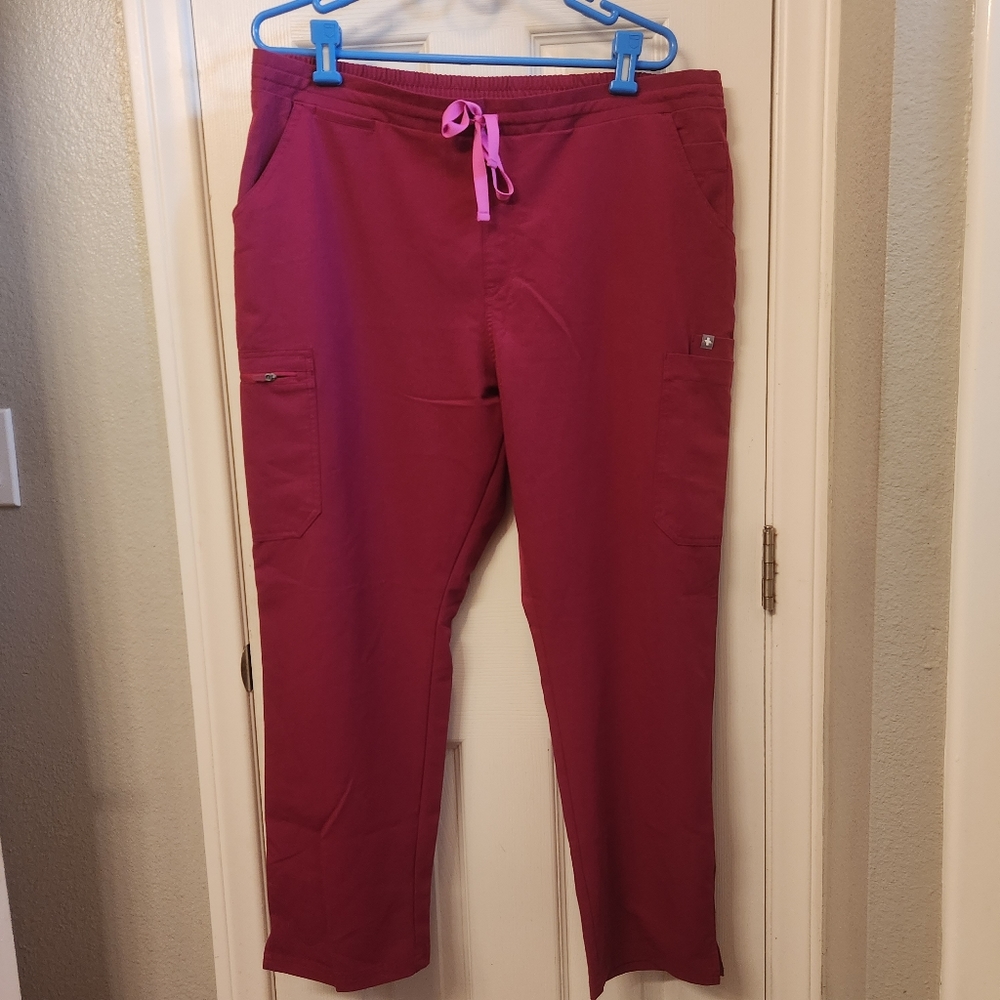 Figs yola pants size xl. Berry color